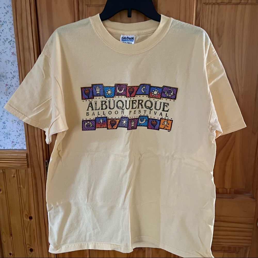 NWOT Albuquerque Balloon Festival Yellow Tee Shirt